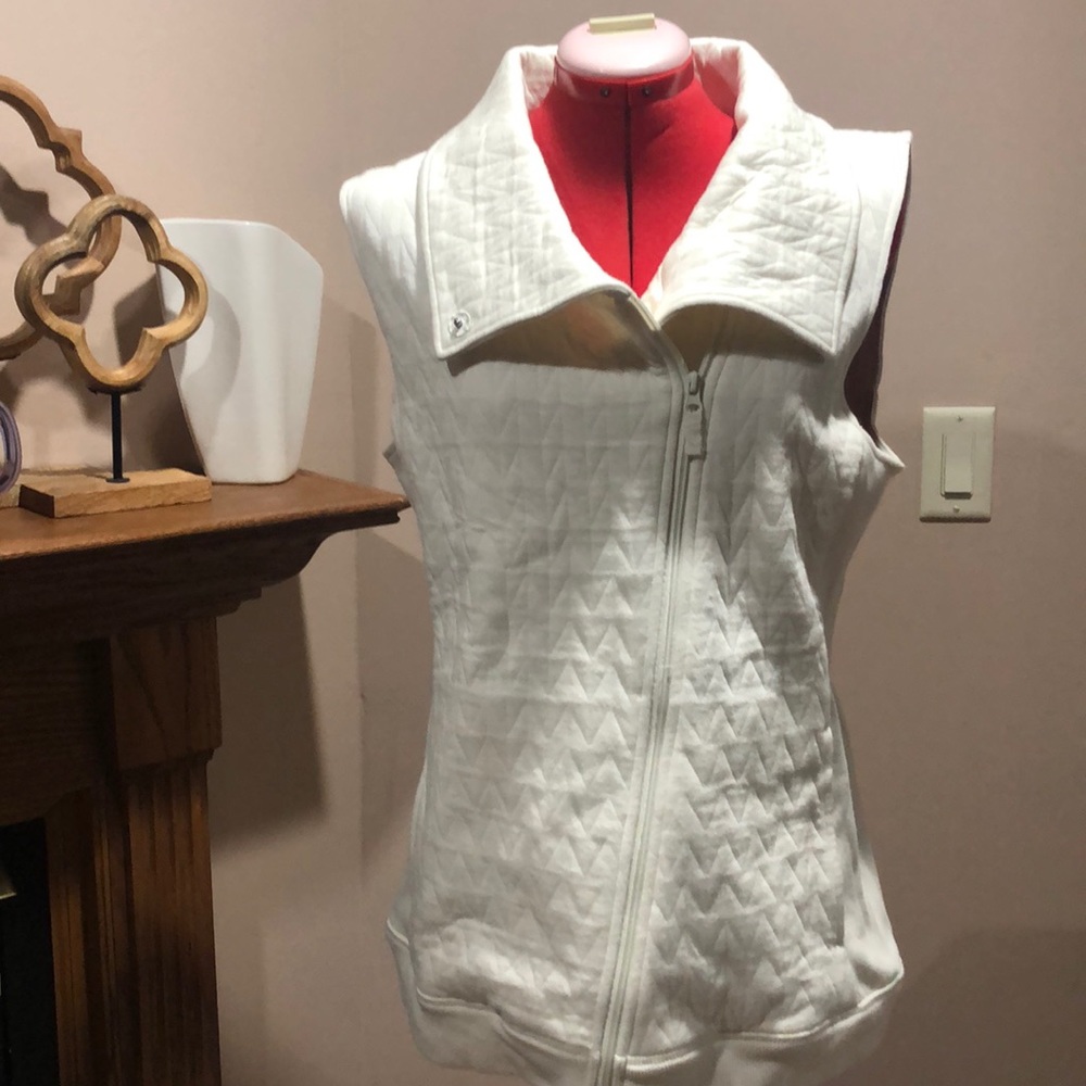 Talbots zip up vest
